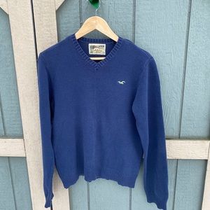 Navy blue hollister sweater medium navy blue